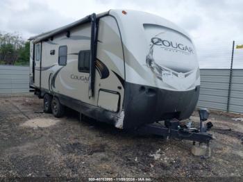  Salvage Cougar Travel Trailer