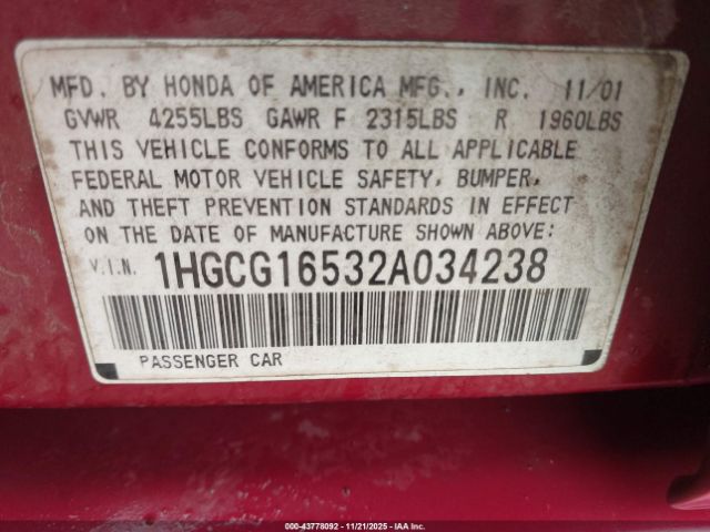 Honda Accord 3.0 Ex Image 8