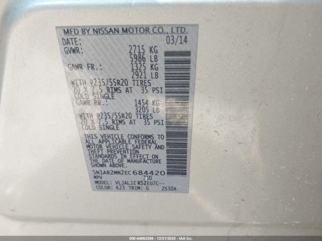 Nissan Pathfinder Platinum Image 10